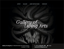 Tablet Screenshot of galleryoflivingart.com